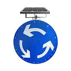 UK-STS-F008 solar roundabout road signs