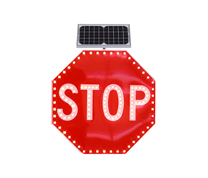 Flashing stop signs