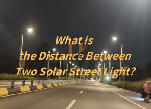 the distance between two solar street light