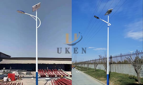 outdoor street lamp pole