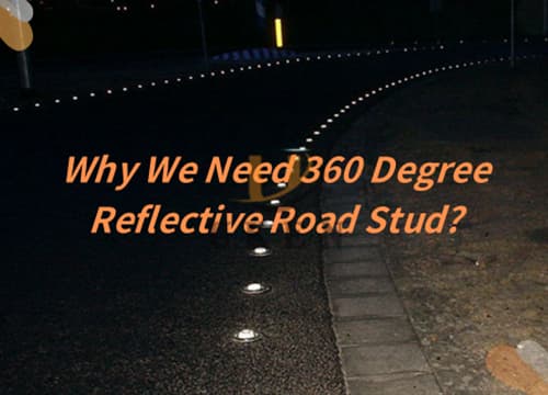 360 degree reflective road studs