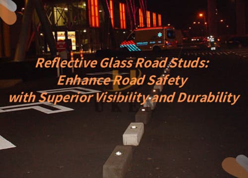 Reflective glass road studs